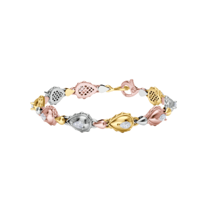 Rain Classic Bracelet in 18K Tricolor Gold