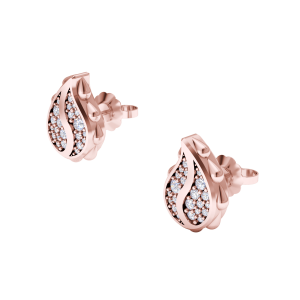 Signature Classic Studs in 18K Rose Gold