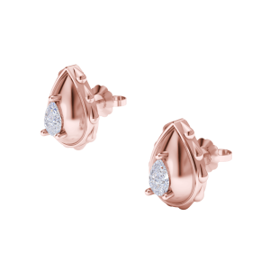Rain Classic Studs in 18K Rose Gold