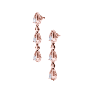 Rain Classic Trio Dangles in 18K Rose Gold