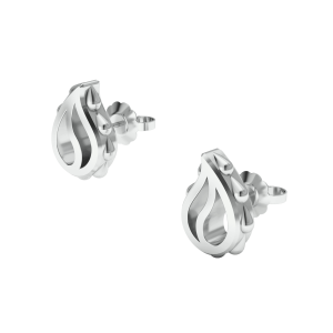 High Pure Classic Studs in 18K White Gold