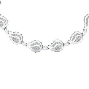 Signature Grand Necklace in 18K White Gold