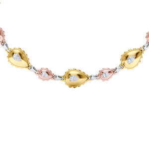 Rain Grand Duo Necklace in 18K Tricolor Gold
