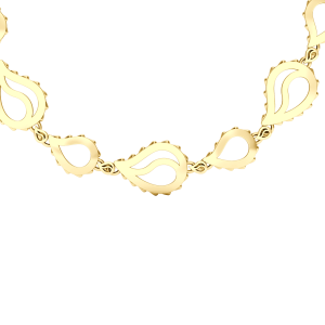 High Pure Royal Duo Necklace in 18K Yellow Gold