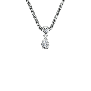 Signature Classic Pendant in 18K White Gold